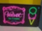 Velvet ice creams illuminated sign