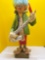 Wacky mod clown with saxophone