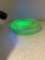uranium glass oval covered box