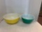 Pair of Pyrex bowls