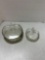 10 pieces glass apple plates and saucers