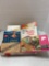 Vintage stationary, liquid embroidery, poker chips, loom, backgammon