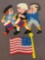 USA themed vintage popcorn items