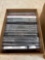six small boxes of CDs and music DVDs