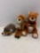 3 STEIFF Plush animals, tagged