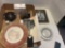 vintage Ohio car collectibles, plates, bank, etc.