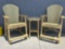 3 pc high top balcony lounger set chairs w/ table