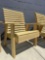4 pcs Rocky Mountain slat lounger chairs firepit patio Amish maid