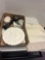 hand made signed decorative plate, collective vase, candle holder, trinket box etc
