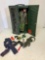 Vintage G.I. Joe action figure in case with accessories