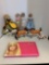 Barbie dolls, Barbie keyboard, horses