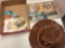 Western hat, a busy day in dollville sign and vintage postcards