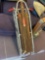 vintage double racer, metal and wooden sled