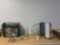 Christmas dinnerware set, Coffee mugs, Glass items