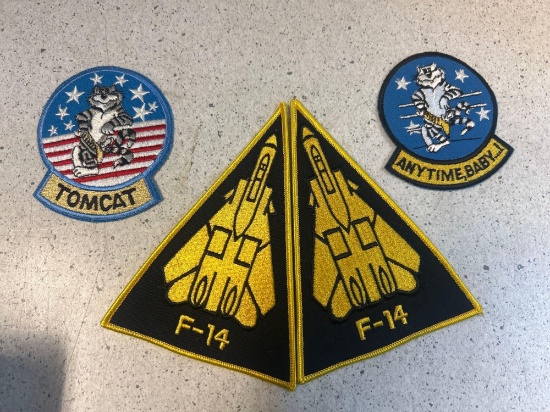 4 topgun US navy patches