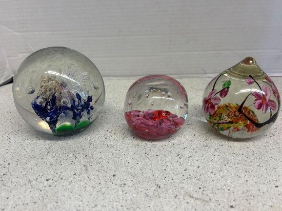 art Deco glass paperweights