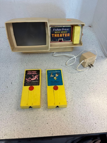 Fisher-Price movie viewer theater with two movies