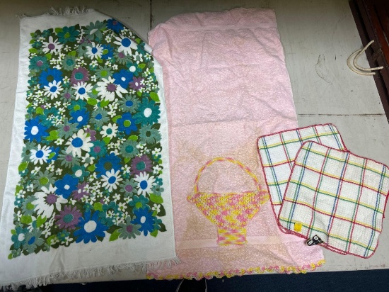 new old stock dish towels and other vintage towels