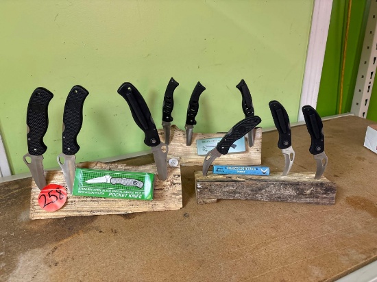 nine new knives