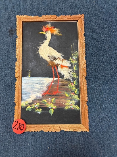 Mexican folk art Feather art