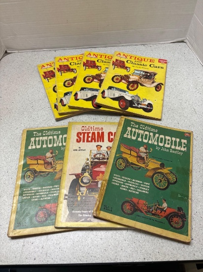 Seven 1950s and 60s auto magazines