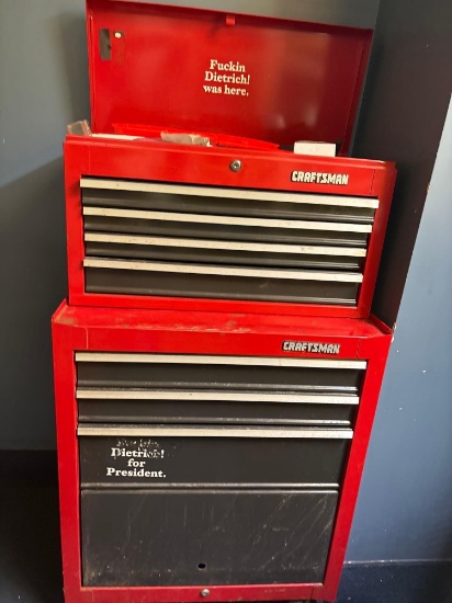 Craftsman rolling toolbox with contents