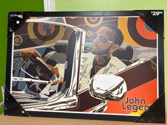 John Legend framed art 26 x 38