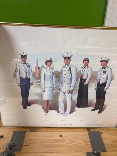 Marine dress uniform posters