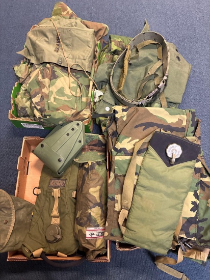 Nice collection of military clothing, accessories