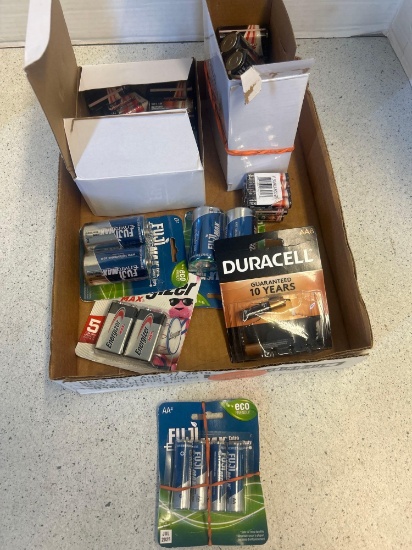 various size new batteries