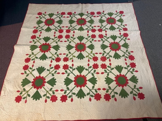 vintage applique quilt