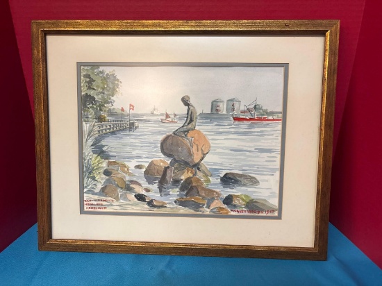 Signed original water color