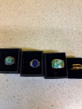 four new STAUER rings three are sterling