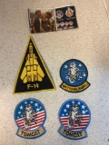 4 top gun US Navy patches