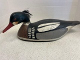 vintage folk art carved merganser duck decoy