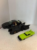 Knight Rider car, Batmobile, and hot wheels Plymouth