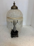 Beaded Fringed boudoir lamp