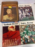 vintage Cleveland Browns football programs