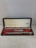 Madison SOLINGEN Germany Silver inlay, knife, and fork set
