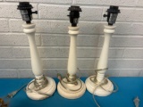 three pottery barn, light fixtures