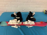 ELAN lil magic kids skis 31 inches long and 217mm kids ski boots