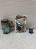 Buttons in cute containers