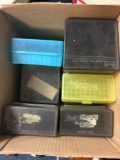 empty cartridge boxes, bullet ammunition