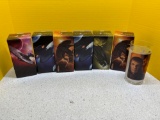 6 collectible Star Trek glasses In original boxes