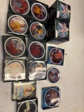 Miniature Star Trek collector plates, two ceramic mugs