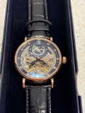 STAUER Mens automatic skeleton watch