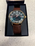 Mens STAUER new leather wristwatch