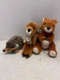 3 STEIFF Plush animals, tagged