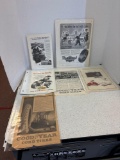 Six vintage tire company ads