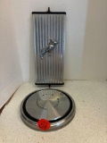 Mack truck mirror and Ford hubcap